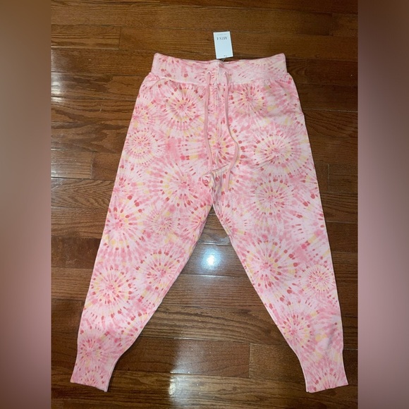 New! MISA Los Angeles Payton Pink Tie Dye Jogger Pants 🌸 Medium NWT! - Picture 9 of 13